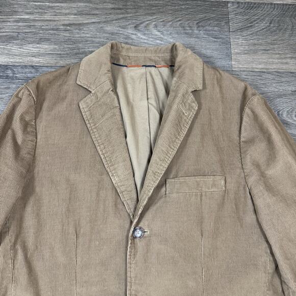 J.Crew Blazer Mens Medium Brown Corduroy Sport Coat 3 Button Notch Lapel - Picture 2 of 15